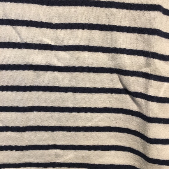 J Crew Embellished Striped Navy top size XXS - Picture 4 of 7